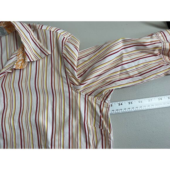 Chicos Striped Button Up Top Womens Size 3 US 16 XL 3/4 Sleeve Casual Office - Picture 9 of 12